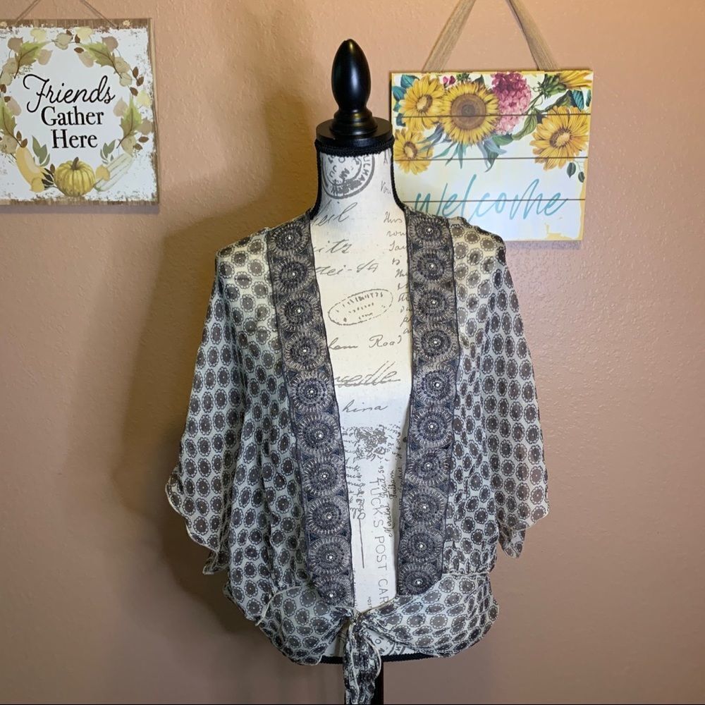 Karen Kane sheer blouse